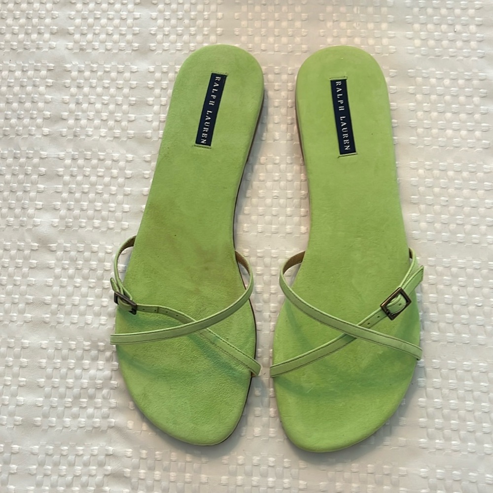 Lime Green Sandals